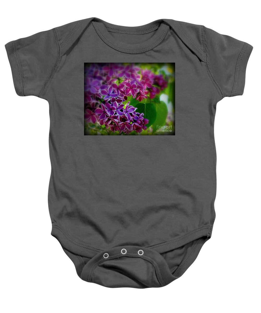 Lilac Baby Onesie featuring the photograph Spring by Priscilla Richardson