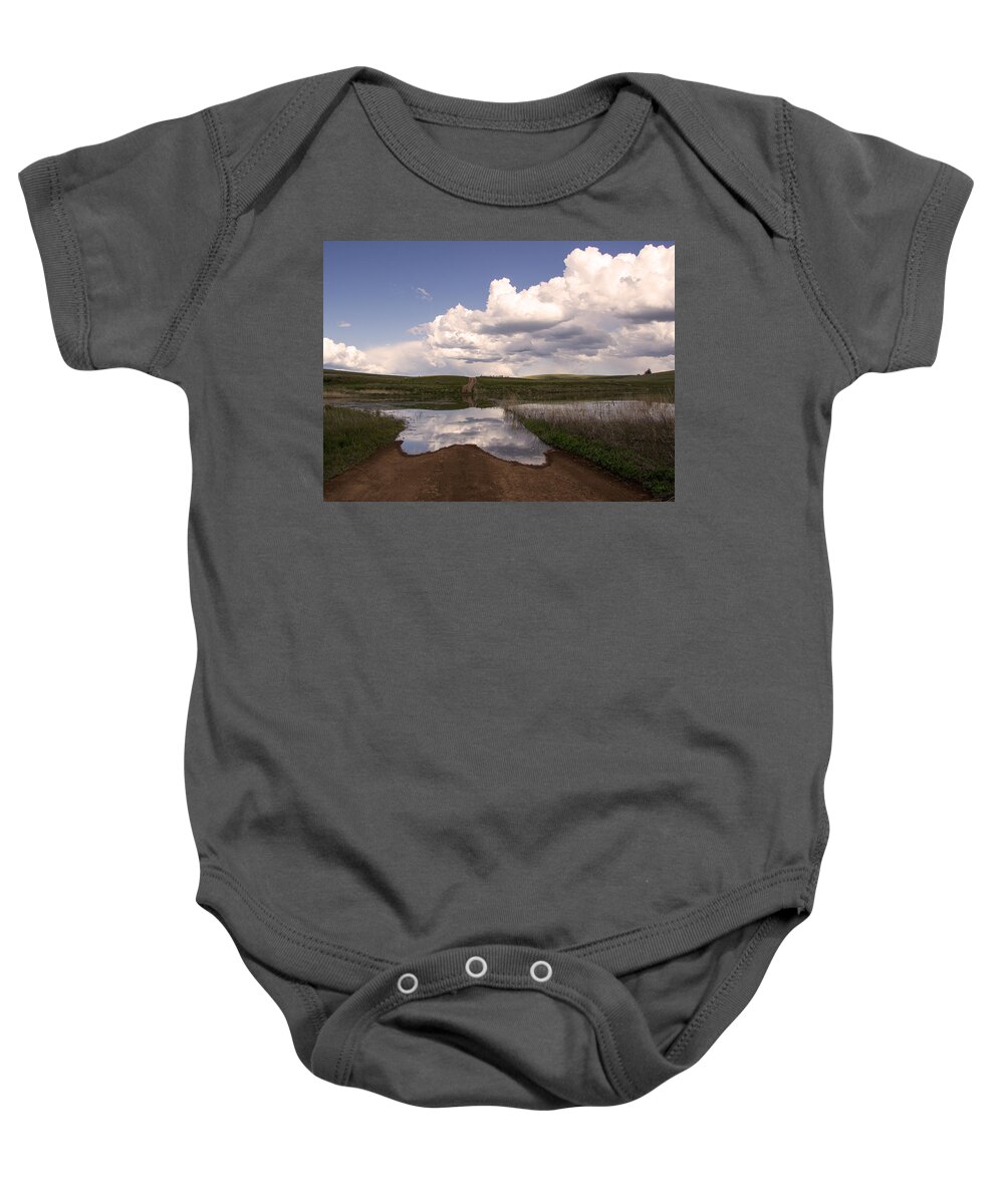 Spring Baby Onesie featuring the photograph Spring Roads by Kathy Bassett