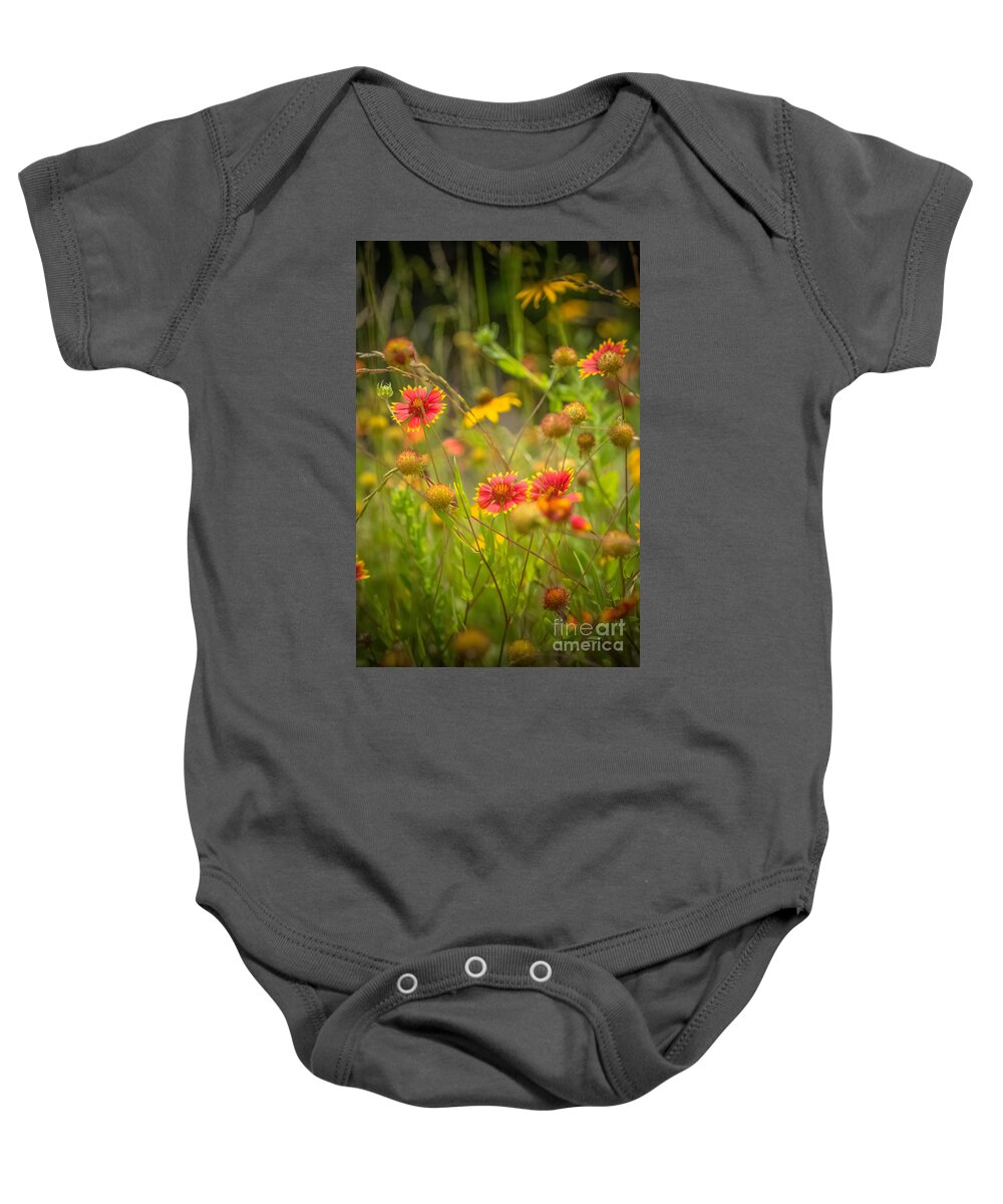 Wildflowers Baby Onesie featuring the photograph Spring Wild by Kim Henderson