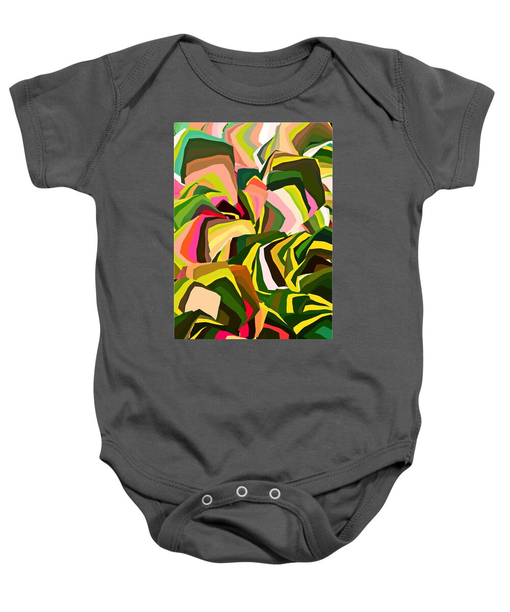 Digital Baby Onesie featuring the digital art Square Root 1 by Artcetera By   LizMac