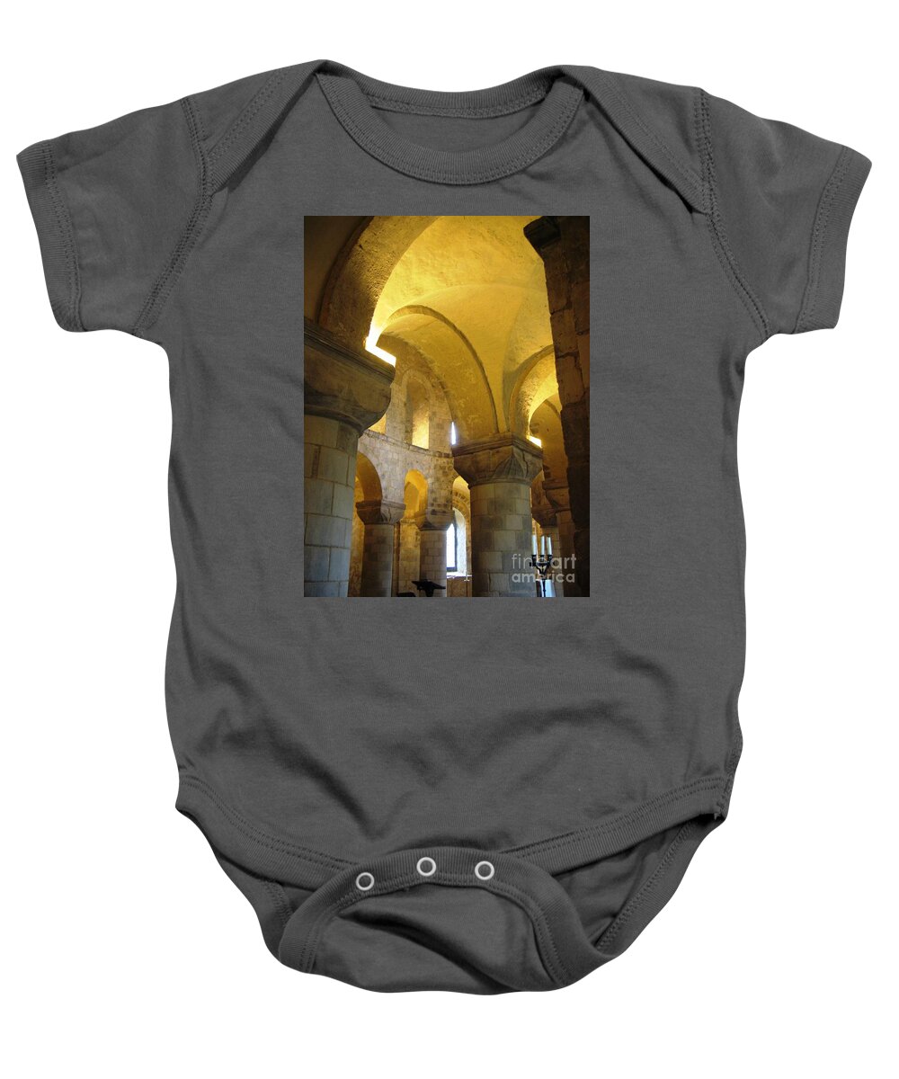 St. John's Chapel Baby Onesie featuring the photograph St. John's Chapel by Denise Railey