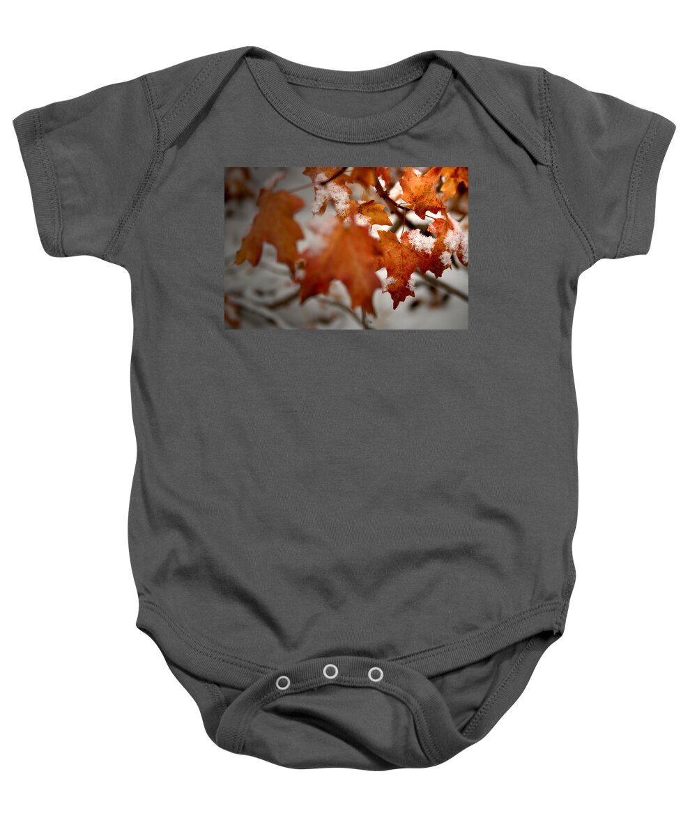 Maple Baby Onesie featuring the photograph Staying Late by Mark Ross