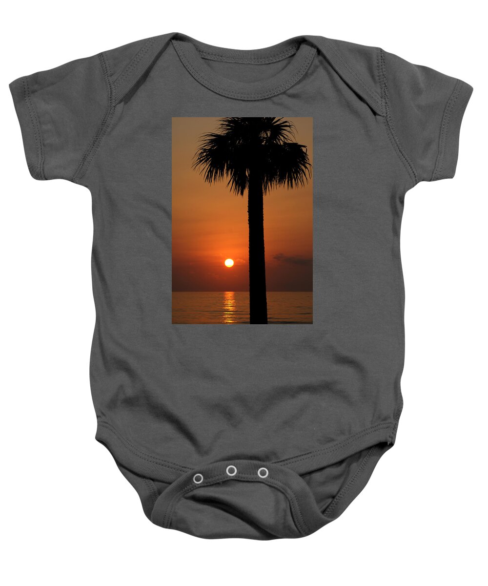 Sun Baby Onesie featuring the photograph Sunrise in Daytona Beach by Chauncy Holmes