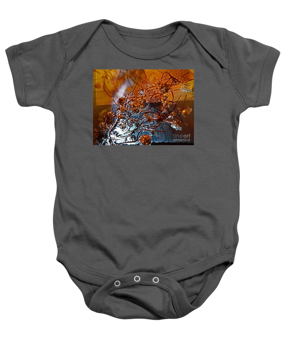 Synapses Baby Onesie featuring the digital art Synapses by Eva-Maria Di Bella
