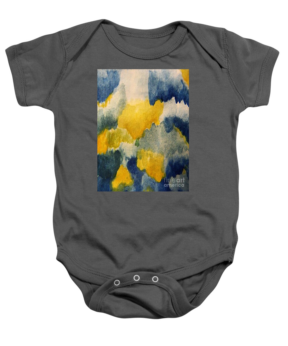Grungy Baby Onesie featuring the photograph Tears of joy by Andrea Anderegg