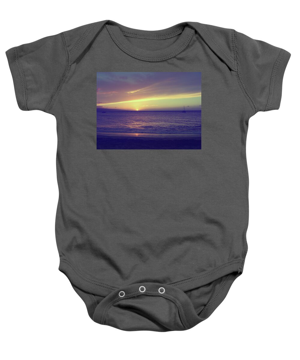Hawaii Baby Onesie featuring the photograph That Peaceful Feeling by Laurie Search