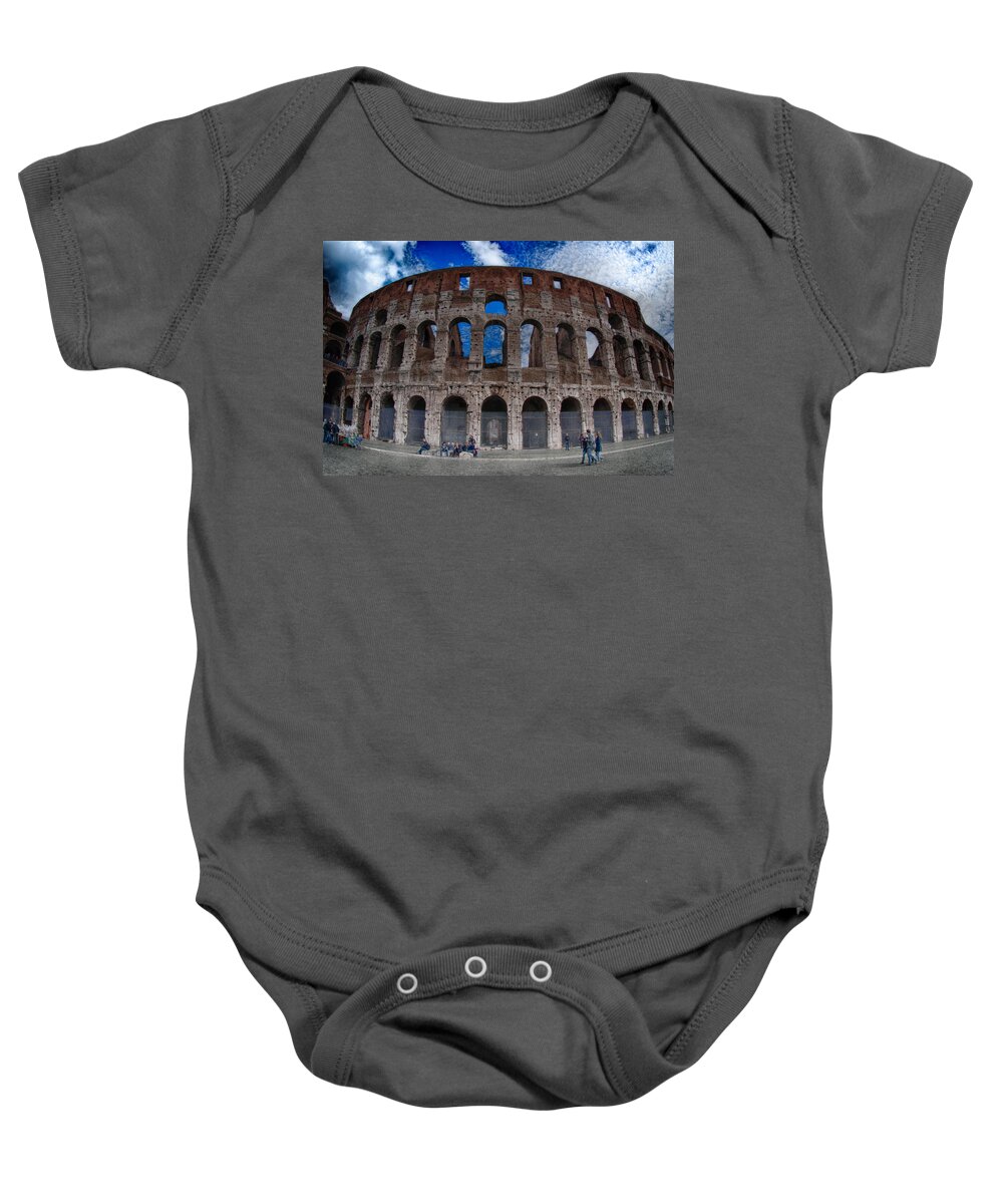 Italy Baby Onesie featuring the photograph The Coliseum by Eye Olating Images