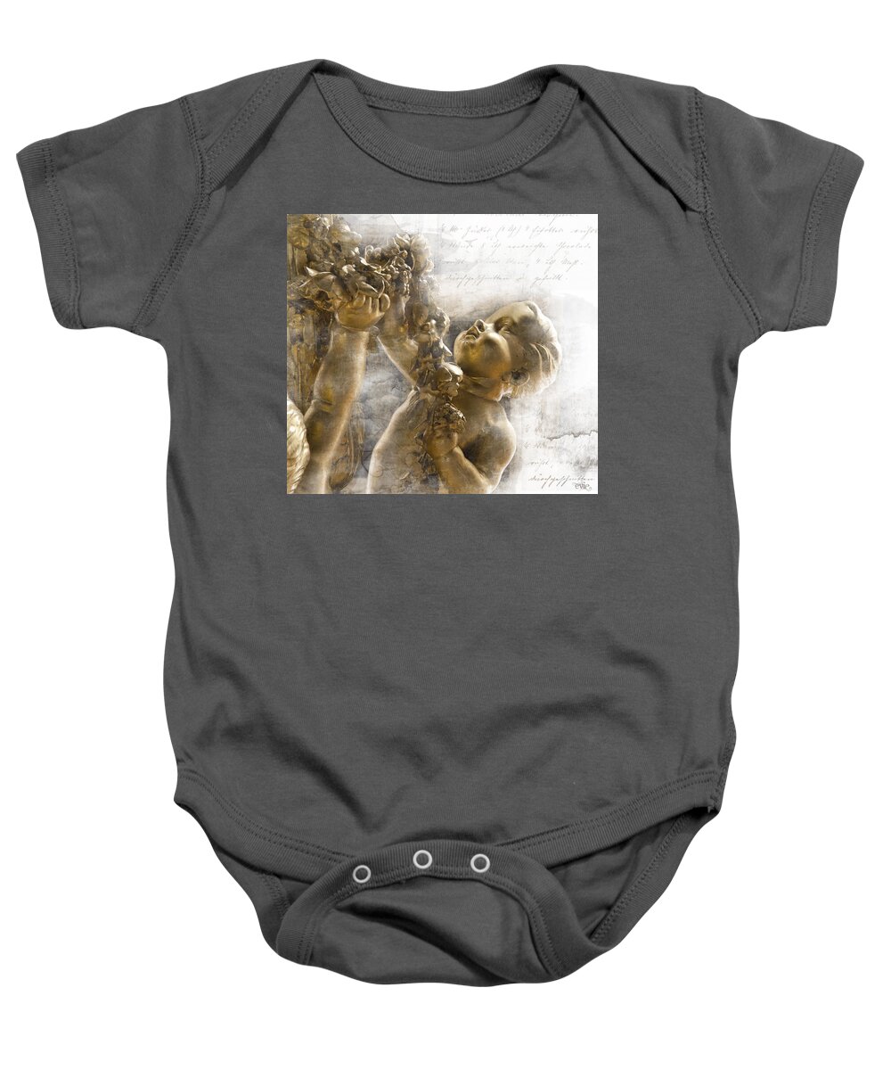 Cherub Baby Onesie featuring the photograph The Glory of France by Evie Carrier