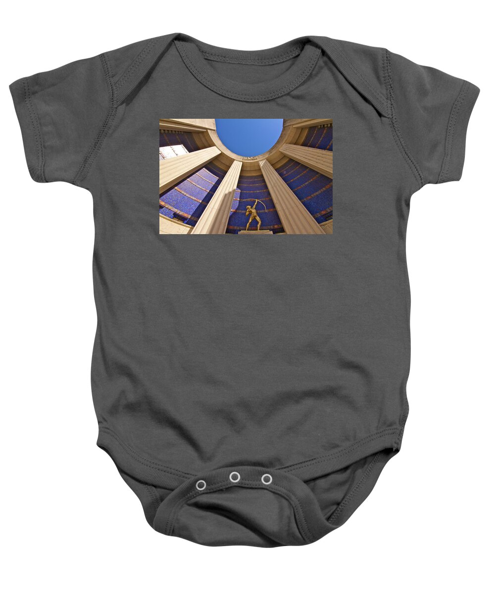 Texas Baby Onesie featuring the photograph The Hall of State by John Babis