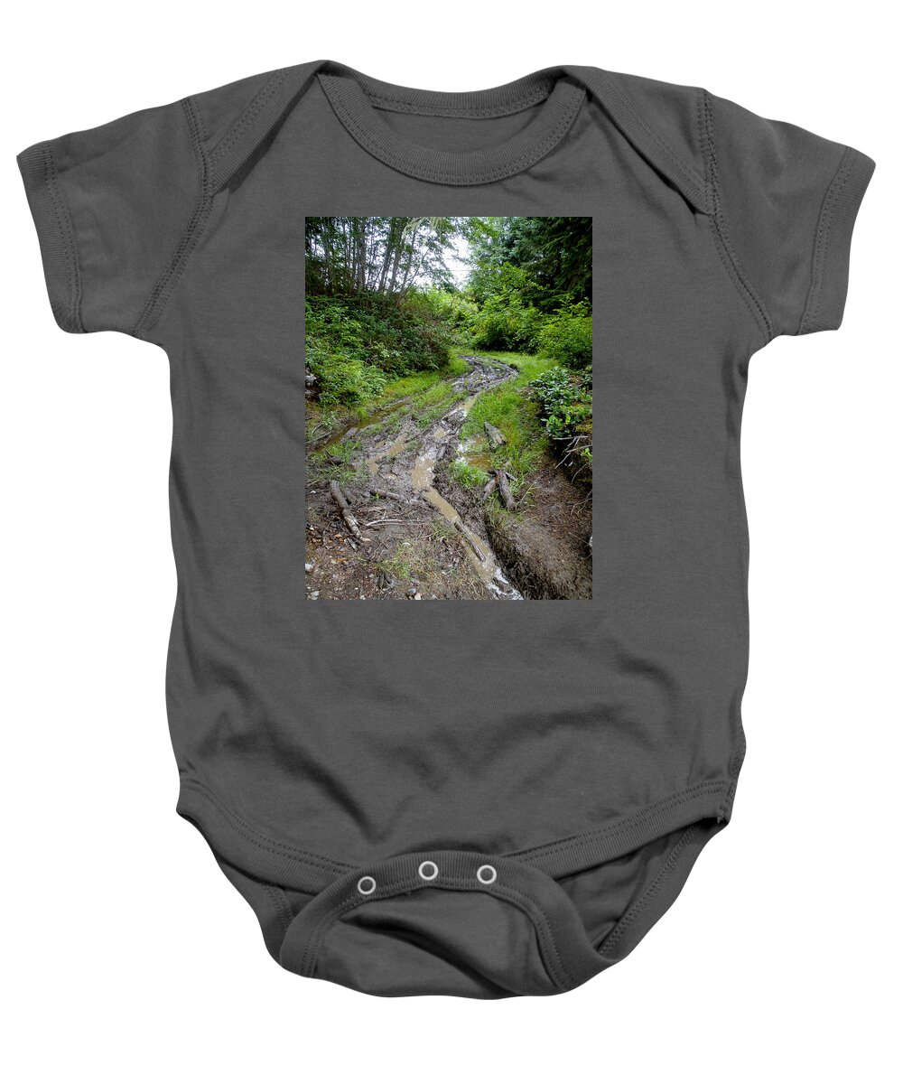 Back Road Baby Onesie featuring the photograph The Ledge Point Trail by Roxy Hurtubise