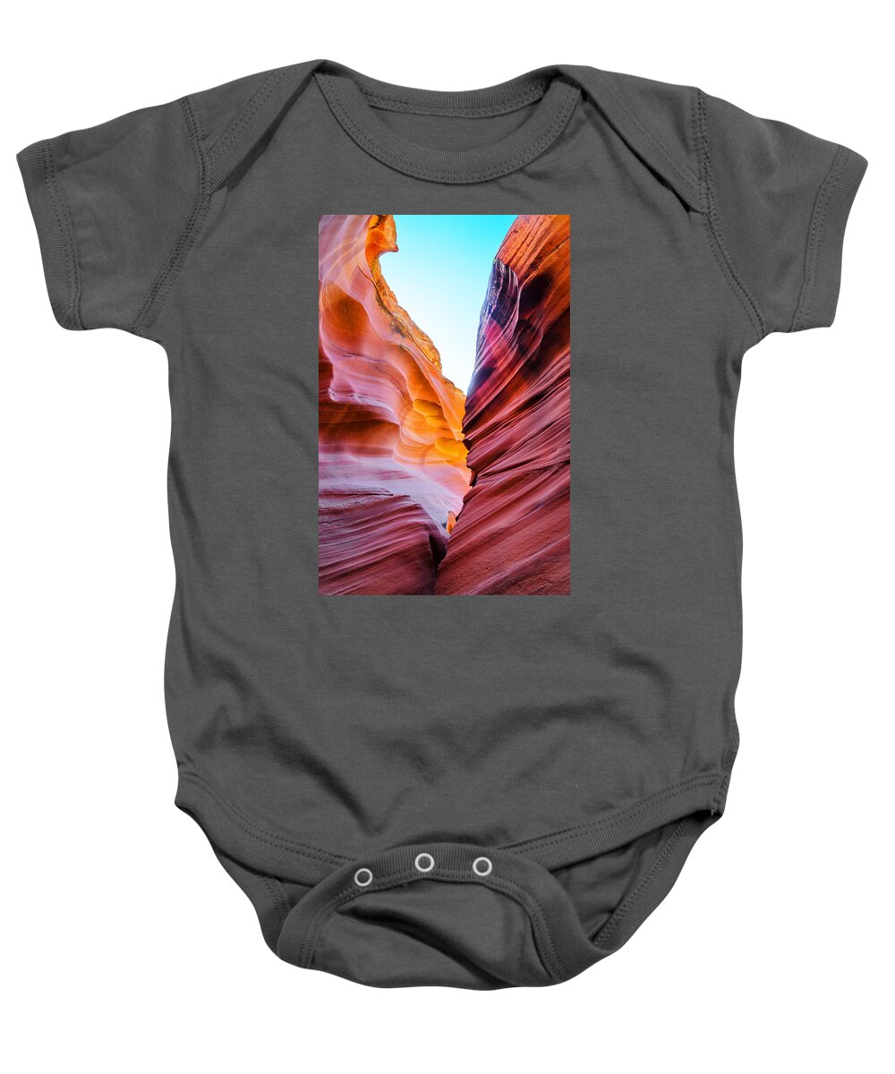 Antelope Canyon Baby Onesie featuring the photograph The Mysterious Canyon 2 by Jason Chu