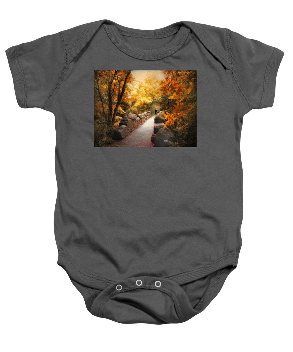 Nature Baby Onesie featuring the photograph The Ramble by Jessica Jenney