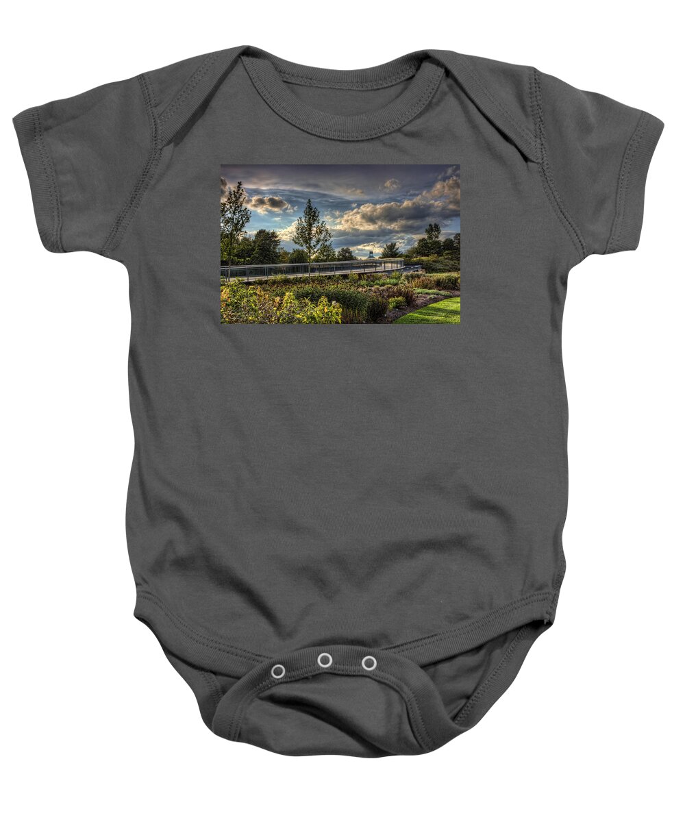 Landscape Baby Onesie featuring the photograph The Walking Path by Scott Wood