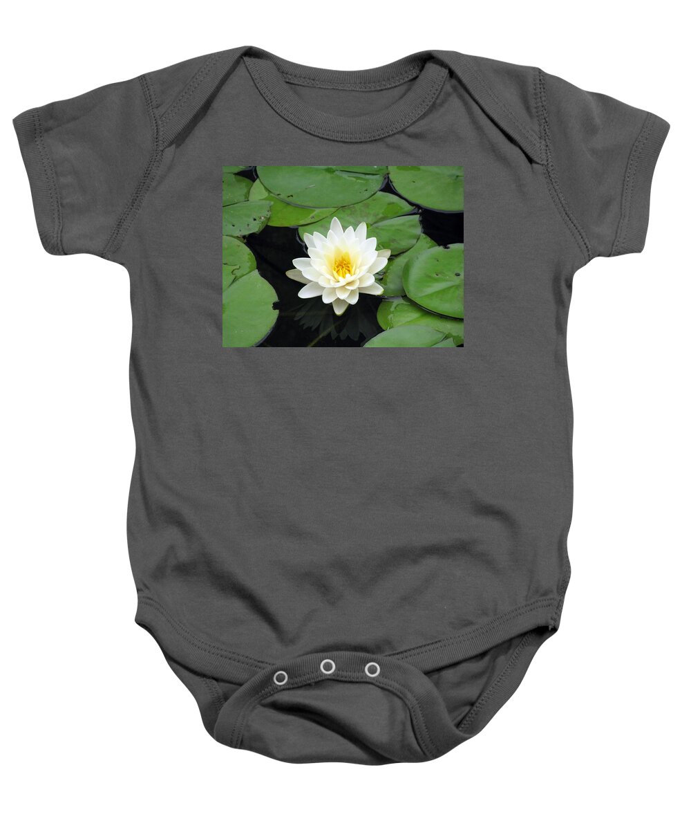 Water Lilies Baby Onesie featuring the photograph The Water Lilies Collection - 01 by Pamela Critchlow