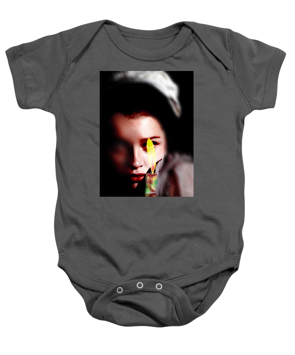 This Little Light Baby Onesie featuring the digital art This Little Light by Seth Weaver