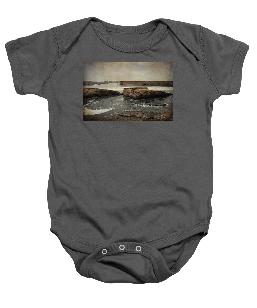 Stornetta Public Lands Baby Onesie featuring the photograph Three Fishermen by Laurie Search