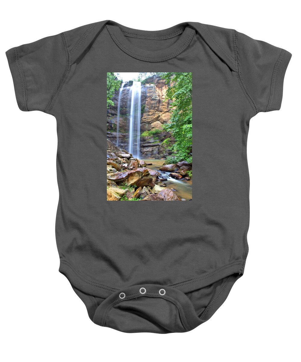 10445 Baby Onesie featuring the photograph Toccoa Falls by Gordon Elwell