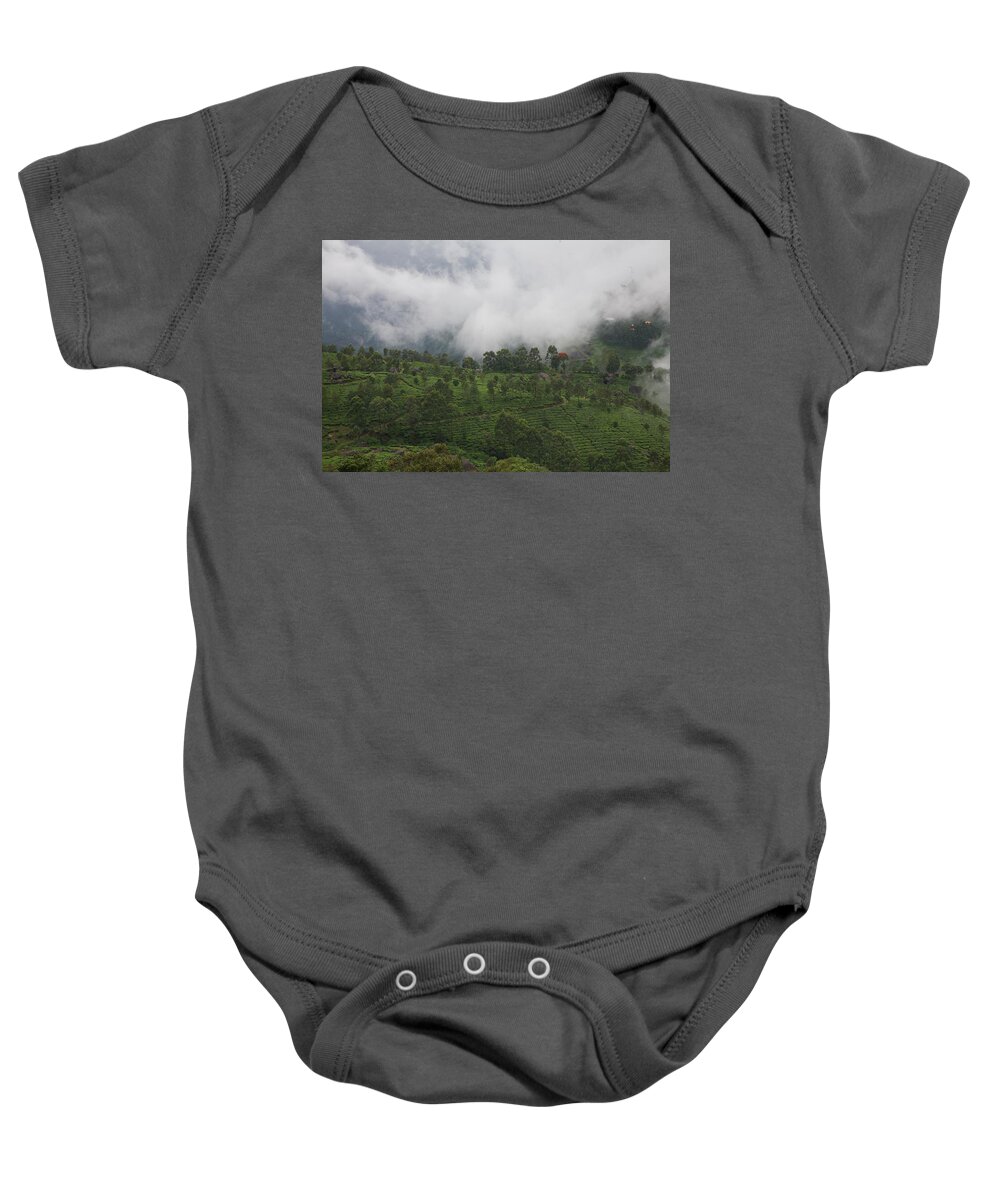Fog Baby Onesie featuring the photograph Touch Of Red by Lee Stickels