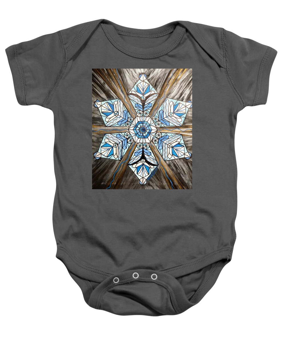 Truth Baby Onesie featuring the painting Truth by Teal Eye Print Store