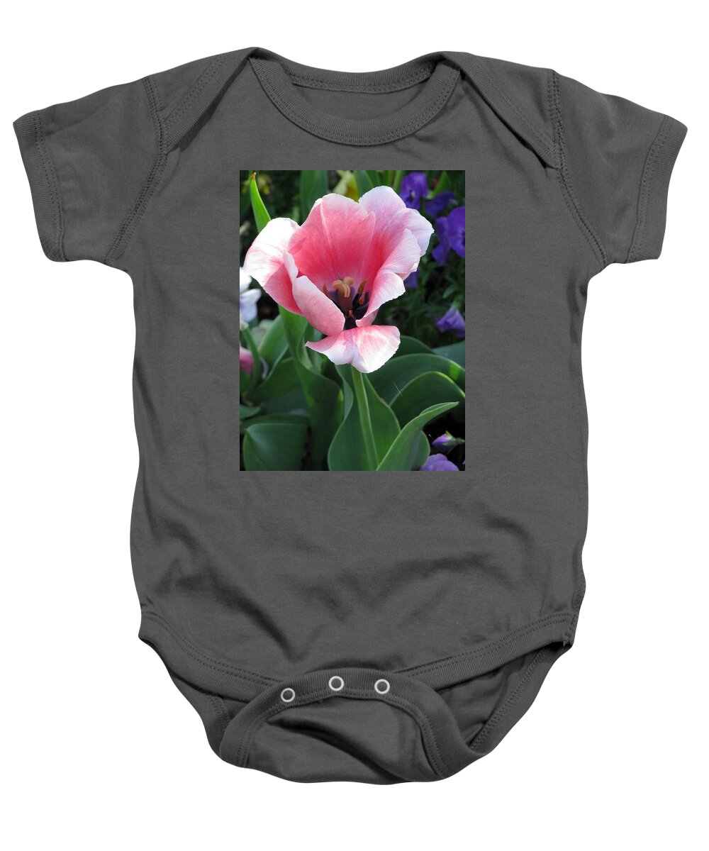 Tulip Baby Onesie featuring the photograph Tulips - Confidence 04 by Pamela Critchlow