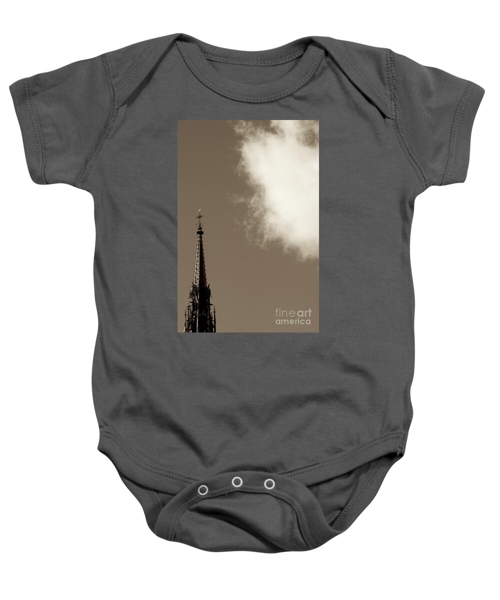 God Baby Onesie featuring the photograph Unable to Reach God by Donato Iannuzzi