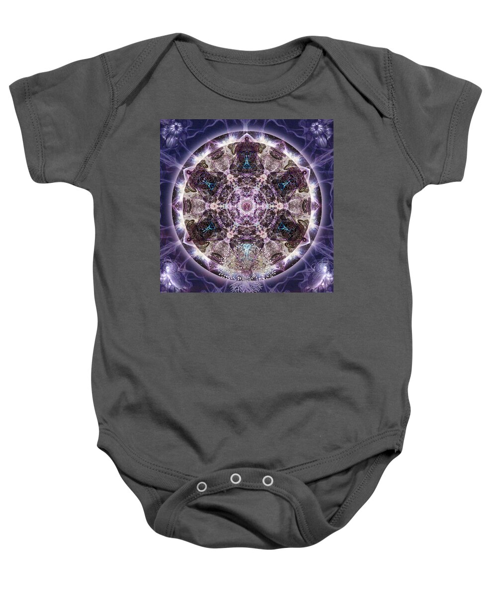 Mandala Baby Onesie featuring the photograph Unfoldment by Alicia Kent