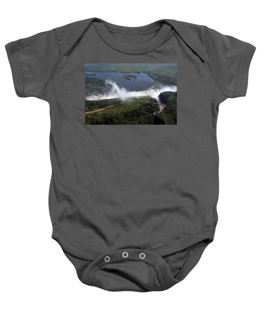Africa Baby Onesie featuring the photograph Victoria Falls by Aidan Moran