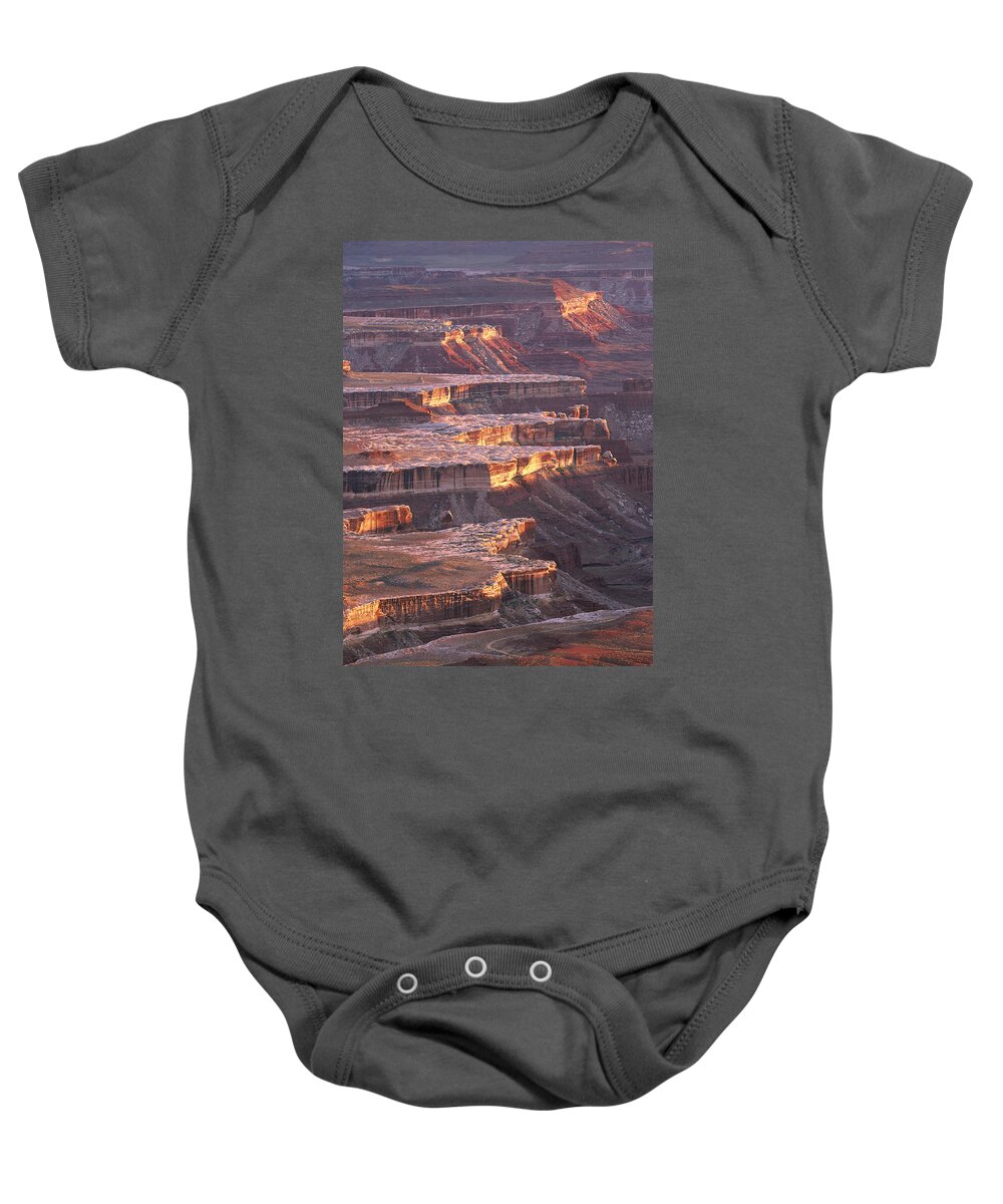 Feb0514 Baby Onesie featuring the photograph View From Grandview Point Canyonlands by Tim Fitzharris