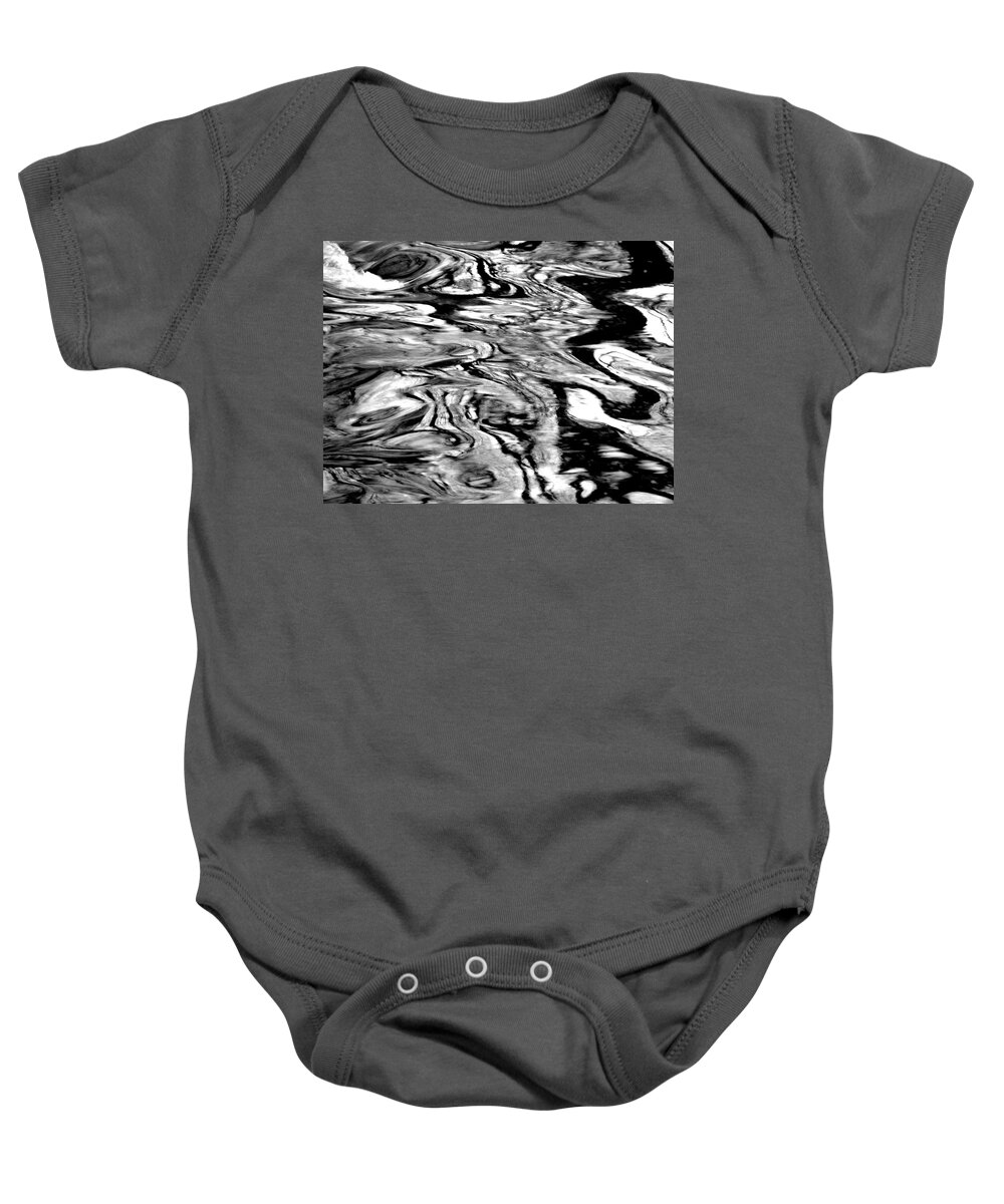 Water Baby Onesie featuring the photograph Water Abstract by Deborah Crew-Johnson