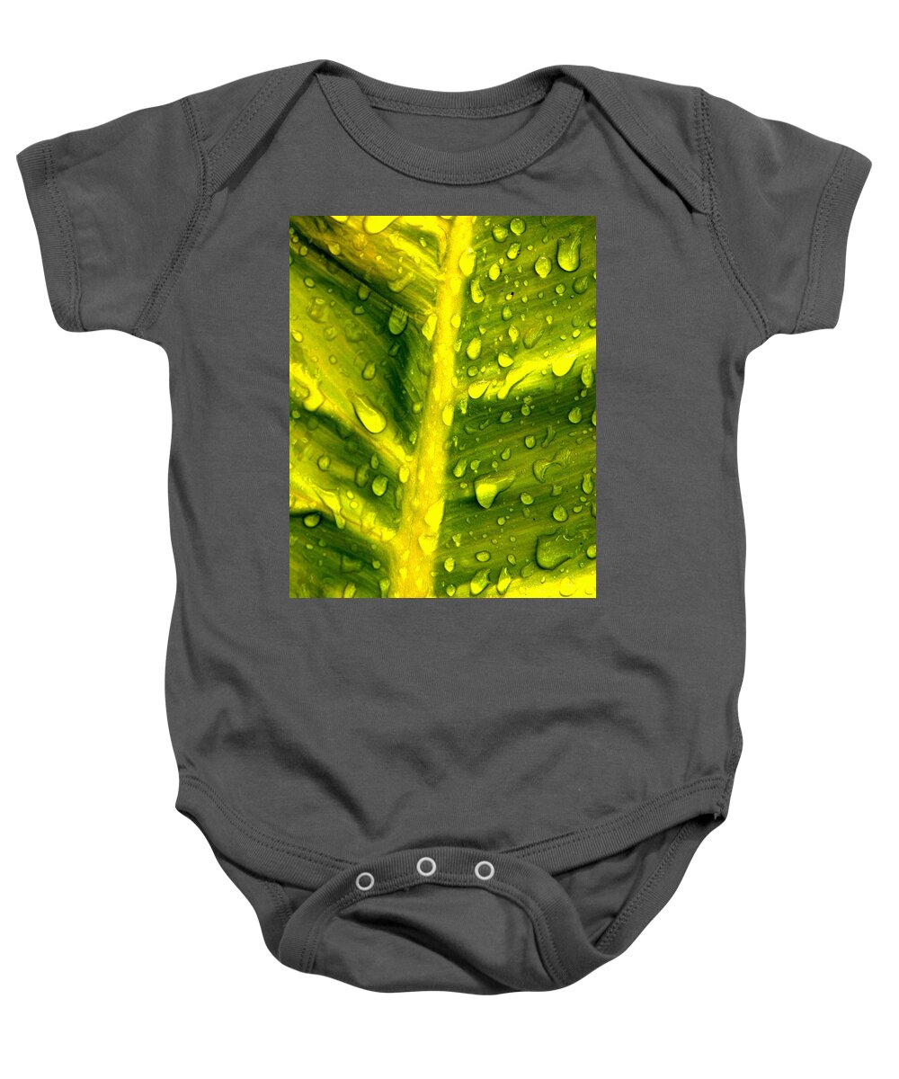 Blooms Baby Onesie featuring the photograph Water Droplets II by Kathi Isserman