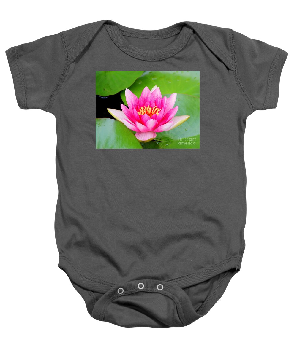 Blossom Baby Onesie featuring the photograph Water lily by Amanda Mohler