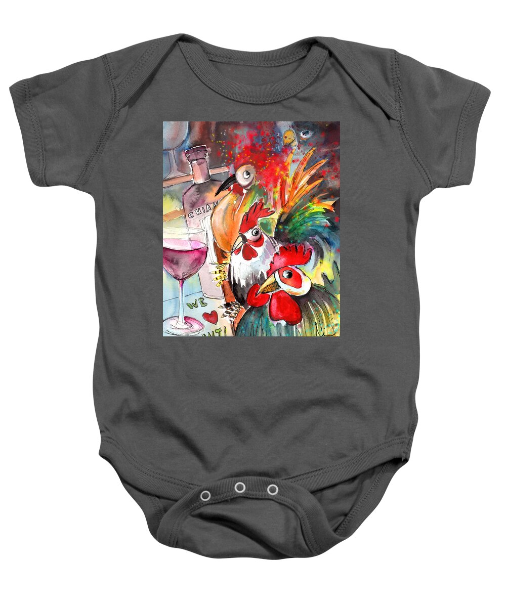 Italy Baby Onesie featuring the painting Welcome to Italy 08 by Miki De Goodaboom