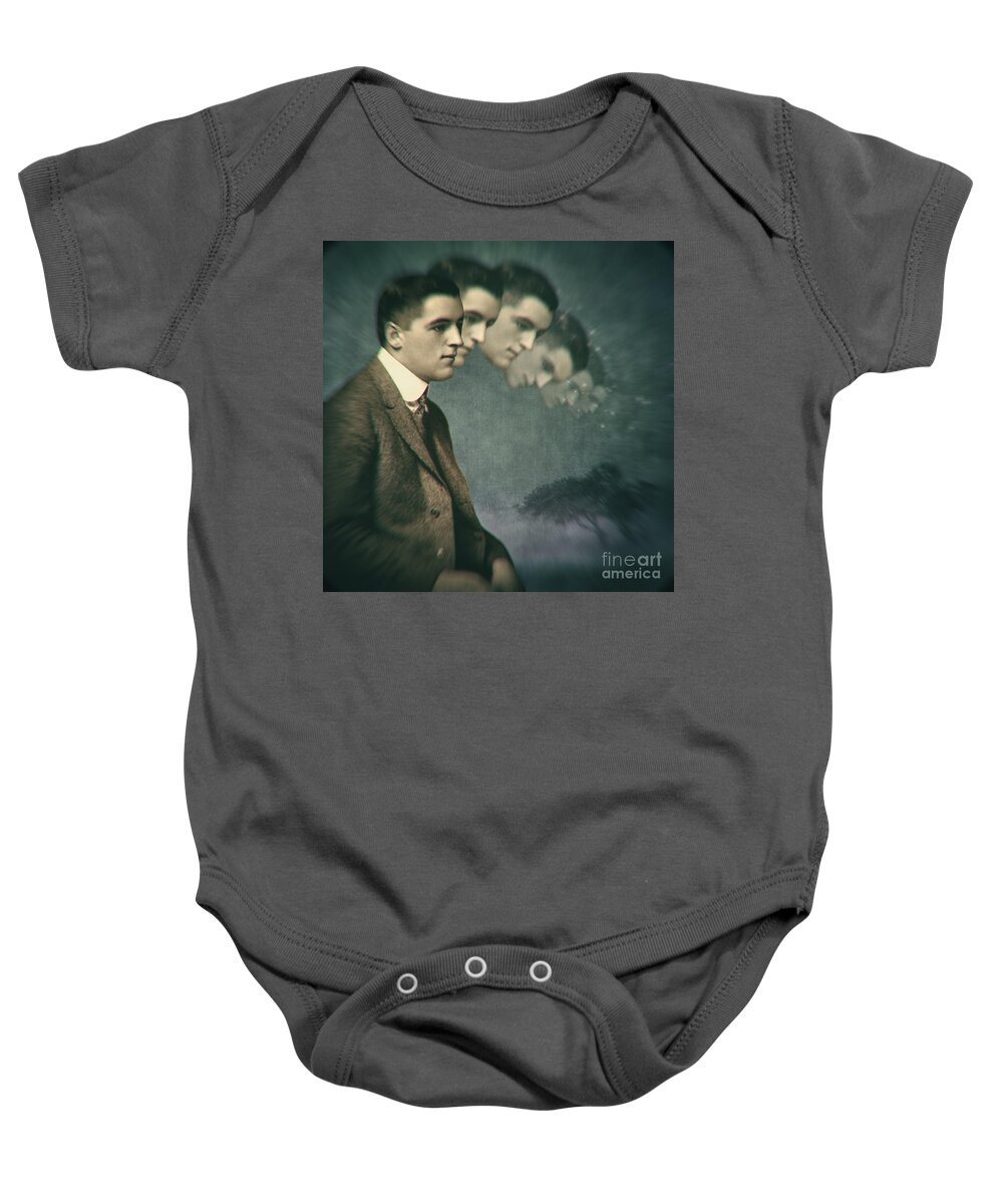 Surreal Baby Onesie featuring the photograph When thinking goes too far by Martine Roch