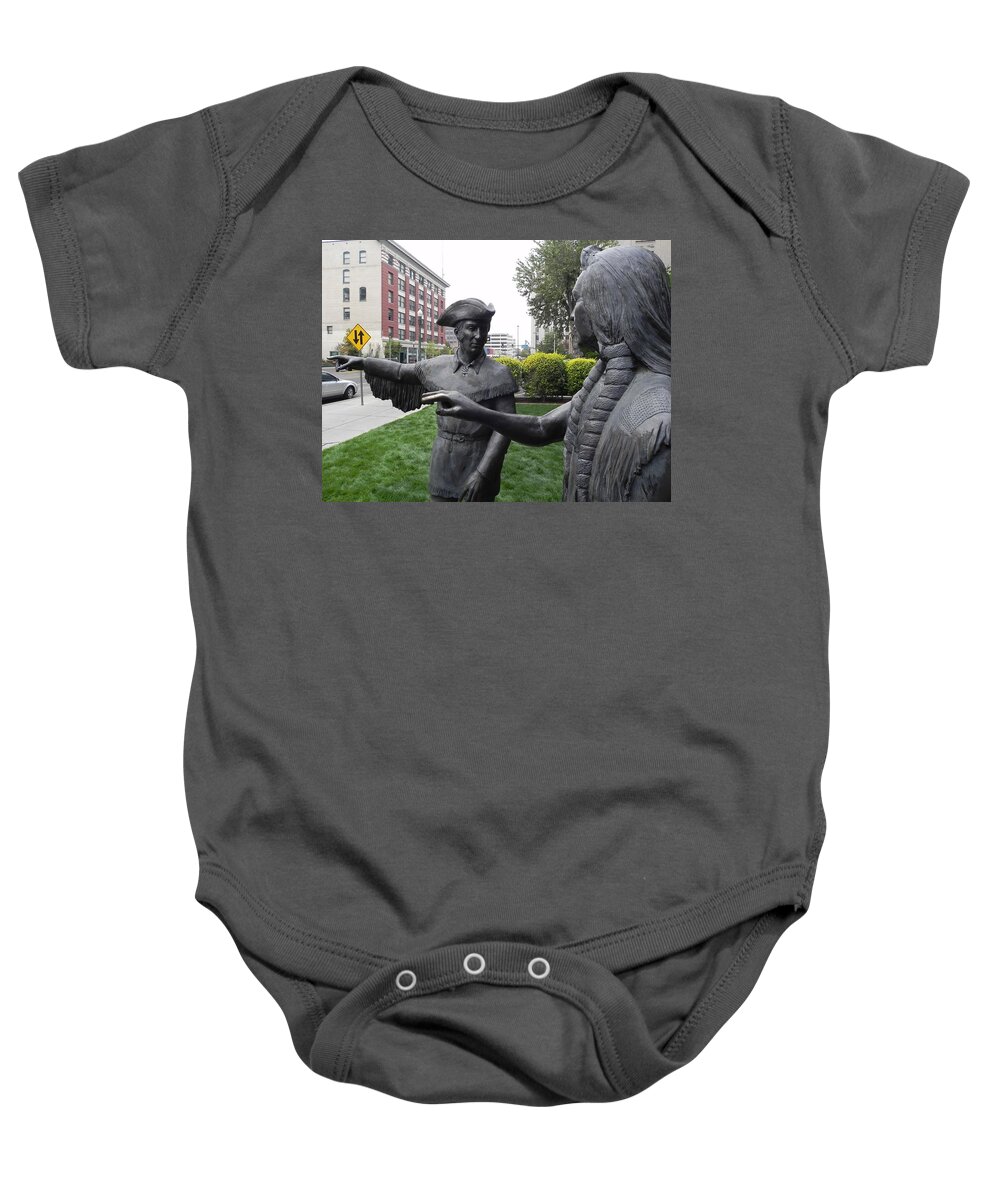 Nez Perce Twisted Hair Baby Onesie featuring the photograph Which Way? by Cheryl Hoyle