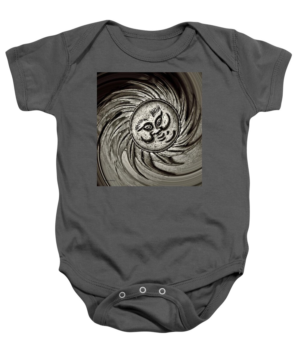 City Baby Onesie featuring the photograph Windy Sun by Chris Berry
