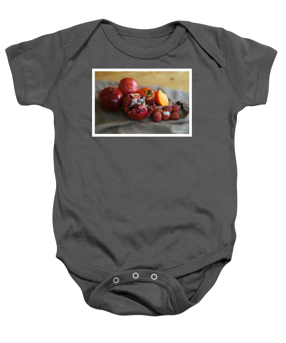 Feng Shui Baby Onesie featuring the painting Wish you... by Elena Perelman