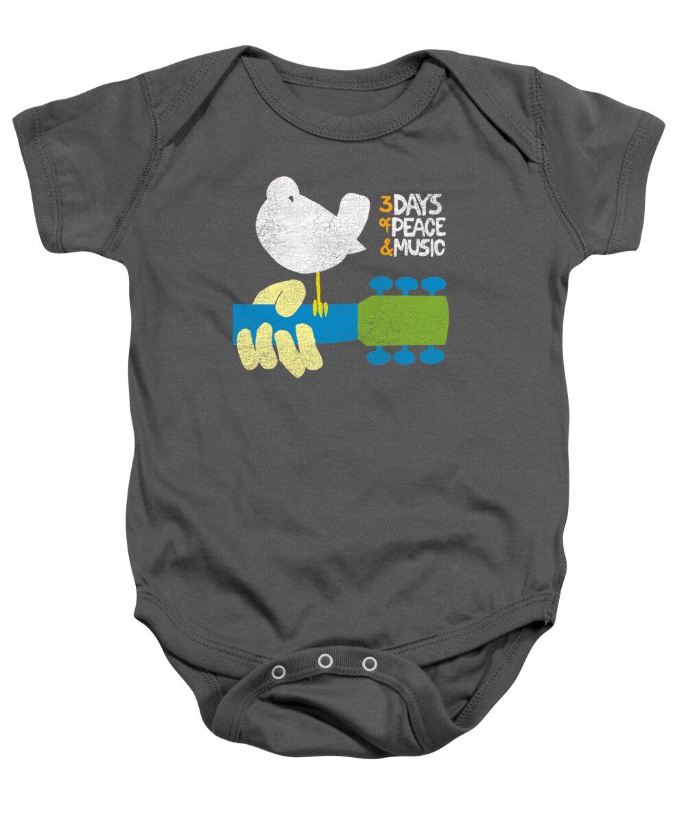 Baby Onesie featuring the digital art Woodstock - Perched by Brand A
