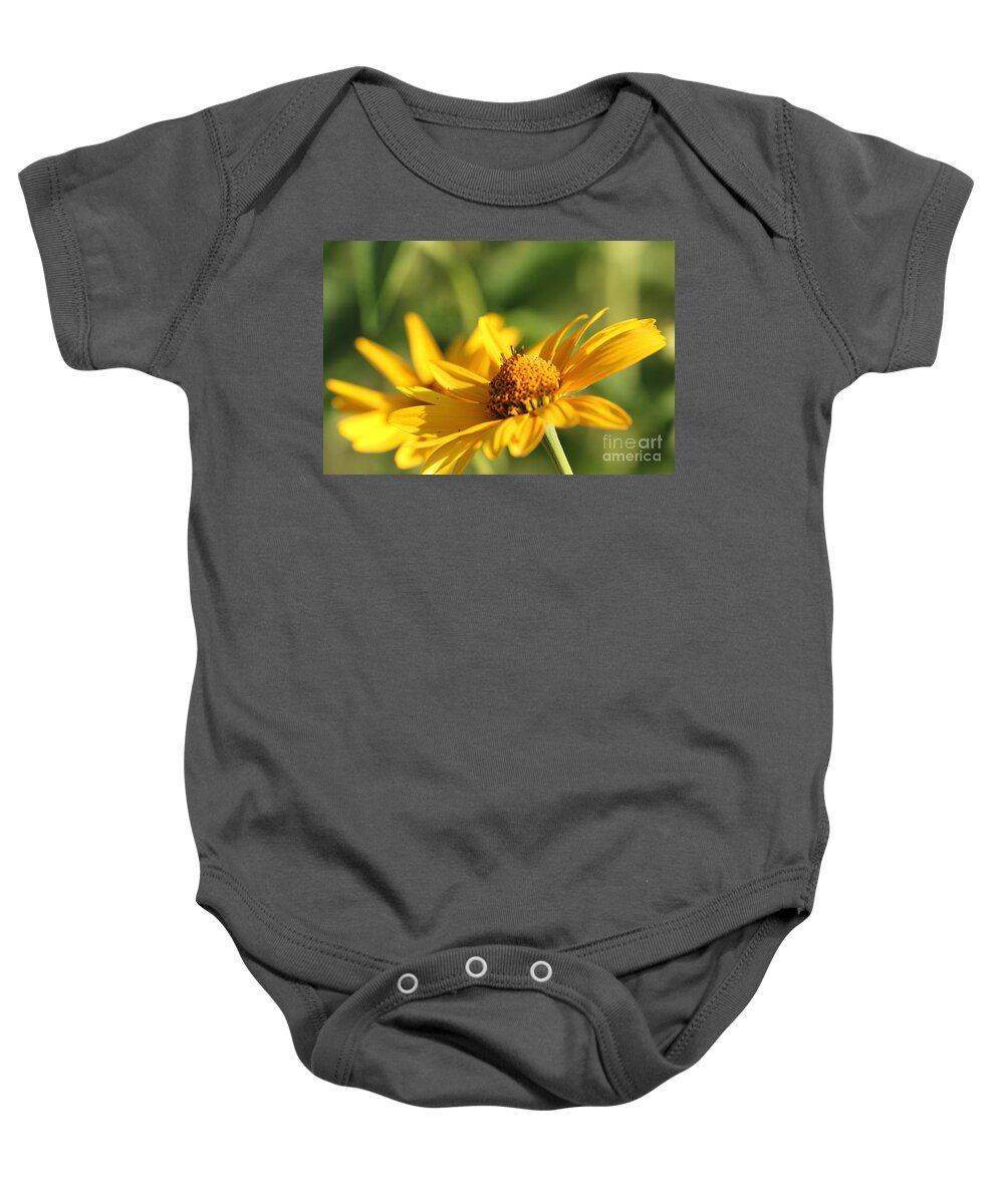 Blossom Baby Onesie featuring the photograph Yellow Flower by Amanda Mohler