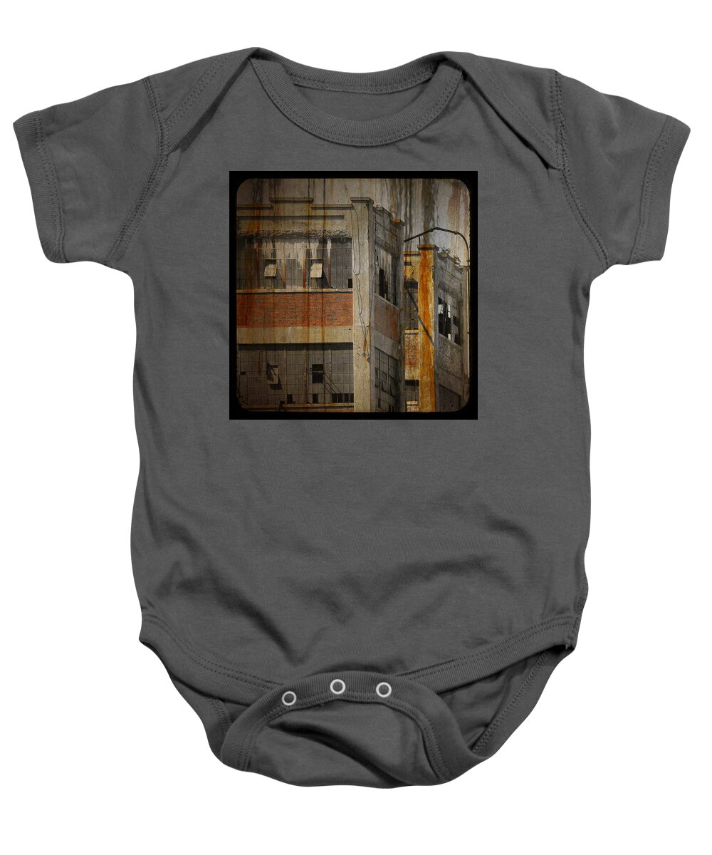 Old Building Baby Onesie featuring the photograph Industrial Grunge by Gothicrow Images