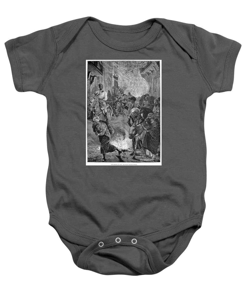 1883 Baby Onesie featuring the photograph Cholera: Egypt, 1883 #1 by Granger