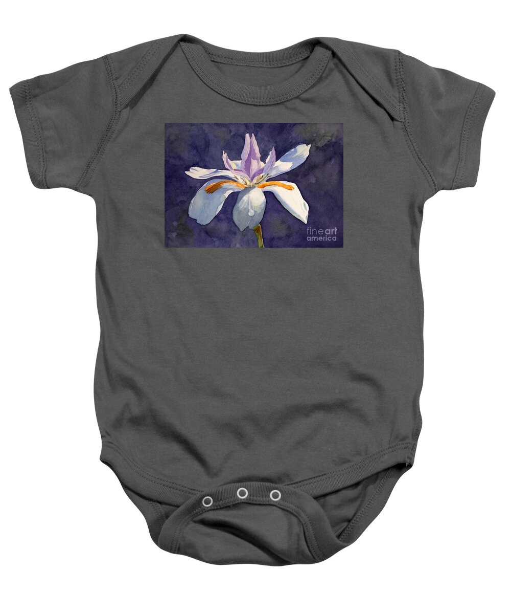 Flowers Baby Onesie featuring the photograph Native Iris by Jan Lawnikanis