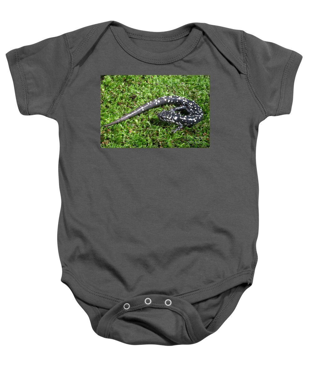 Animal Baby Onesie featuring the photograph Slimy Salamander #3 by Ted Kinsman