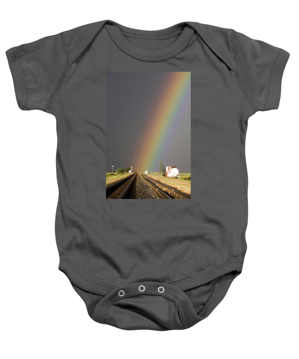 Storm Baby Onesie featuring the photograph Storm Clouds Saskatchewan #6 by Mark Duffy