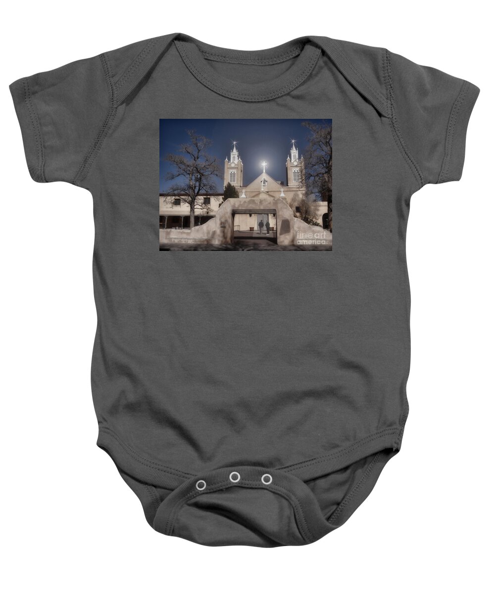 Fine Art Baby Onesie featuring the photograph A Blessed Couple by Donna Greene