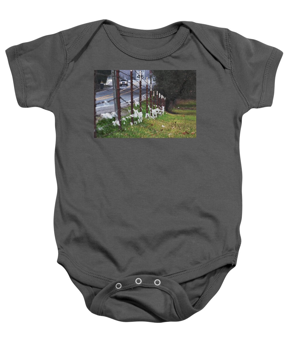 Storms Baby Onesie featuring the photograph A Storm Gathers by Bill Owen