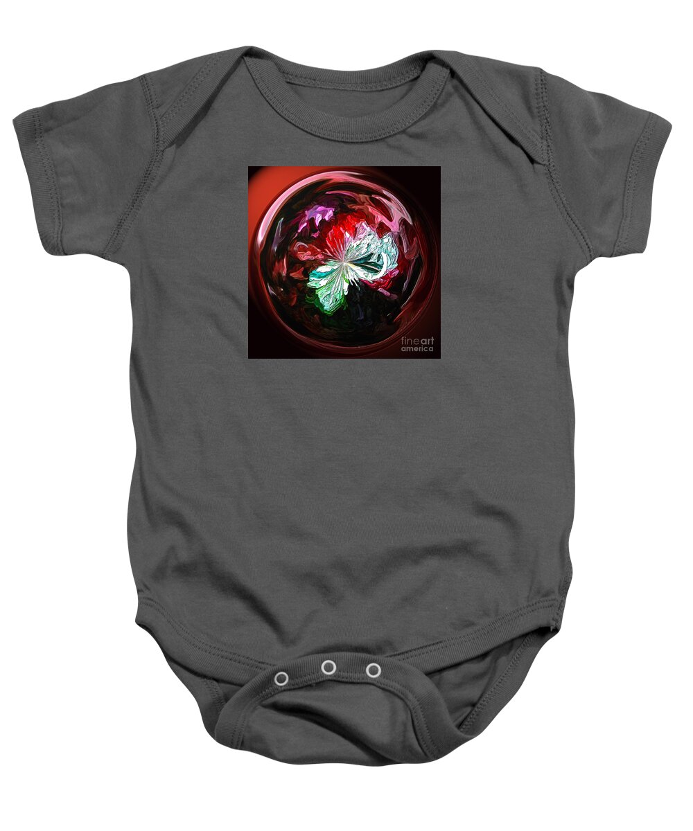 Abstract Baby Onesie featuring the mixed media Arabian Nights II by Patricia Griffin Brett