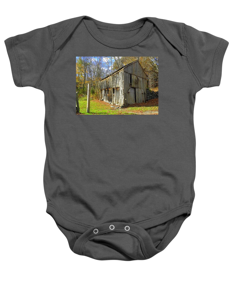 Fall Setting Baby Onesie featuring the photograph Back in Time by Kim Galluzzo