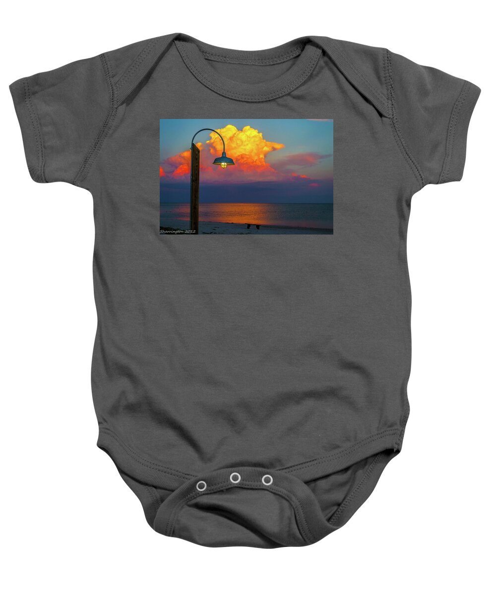 Sunset Baby Onesie featuring the photograph Brilliant by Shannon Harrington
