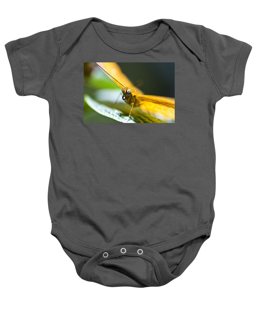 Butterfly Baby Onesie featuring the photograph Bug out by Leslie Leda