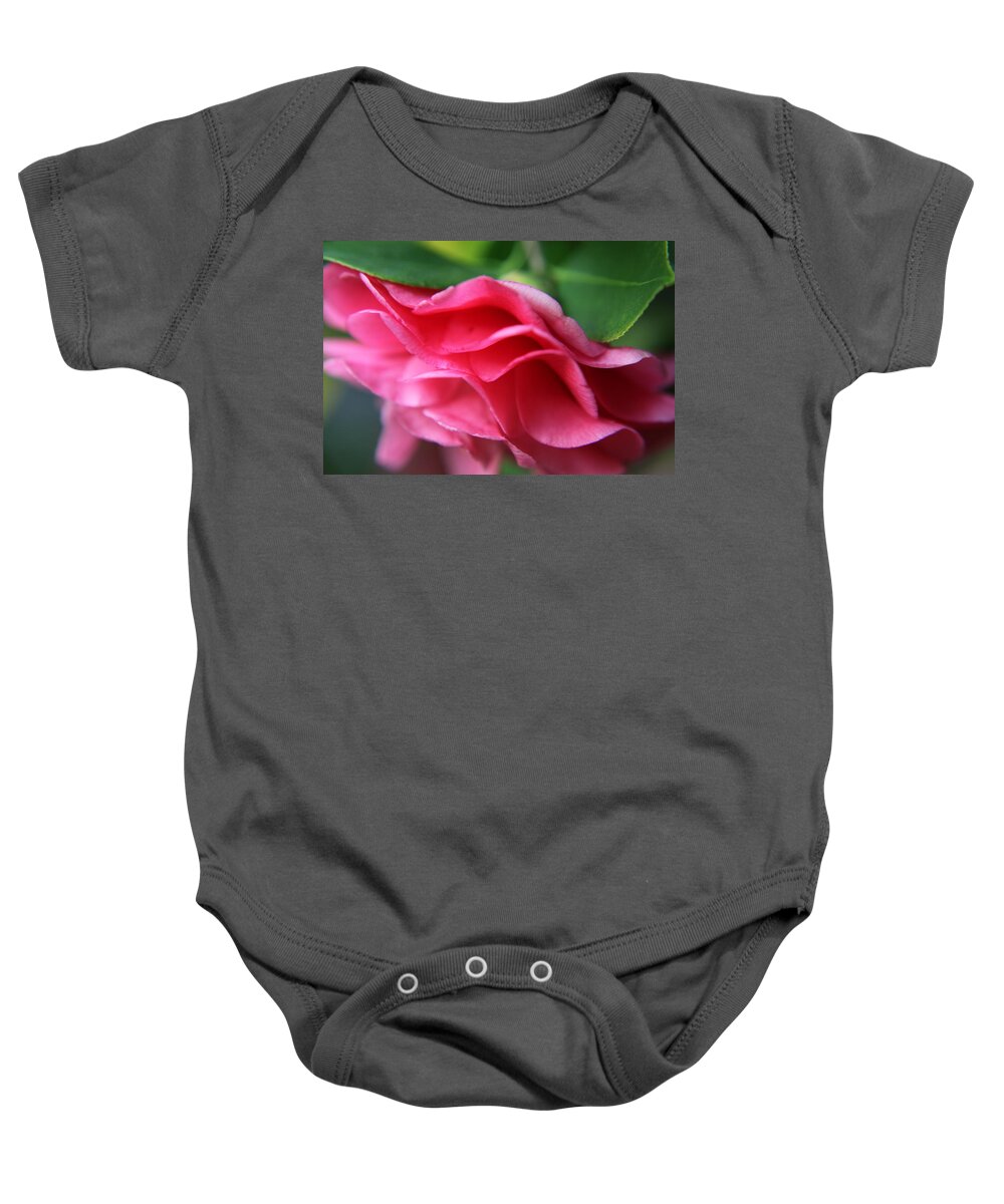 Flowers Baby Onesie featuring the photograph Dancing Petals of the Camellia by Portraits By NC